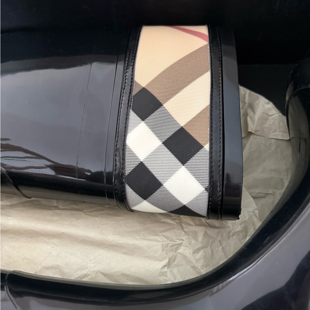 Burberry Black Rain Boots with Box - Picture 12 of 14